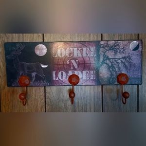 Locked n Loaded hat and coat rack